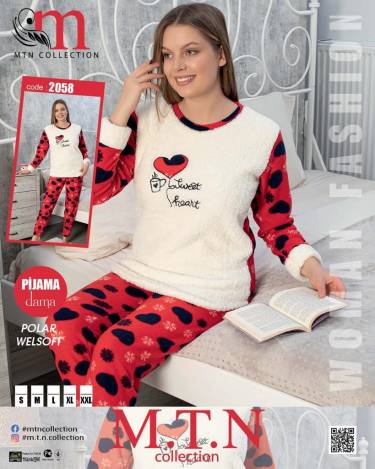 Pijama dama cocolino Busweet Heart