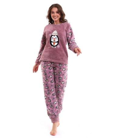 Pijama dama cocolino Icecream Penguin