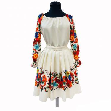 Rochie scurta cu model floral Anais